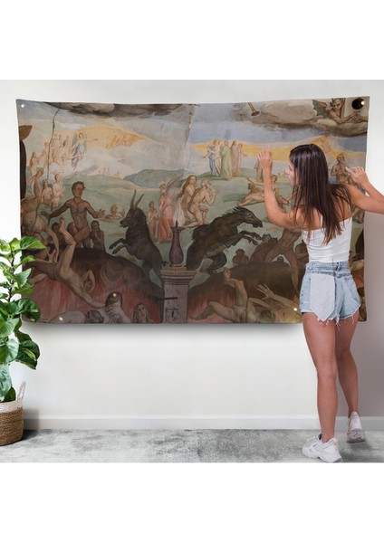 Giotto - Çan Kulesinin Tavan Resmi Duvar ÖRTÜSÜ-7117 modelleri