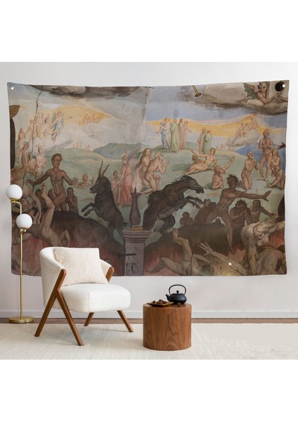 Giotto - Çan Kulesinin Tavan Resmi Duvar ÖRTÜSÜ-7117
