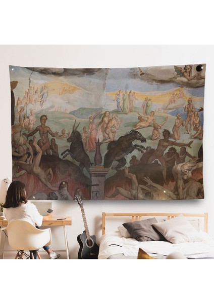 Giotto - Çan Kulesinin Tavan Resmi Duvar ÖRTÜSÜ-7117