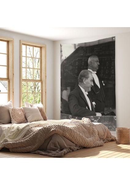 Mustafa Kemal Atatürk Duvar Örtüsü-Halısı - Halısı -6052