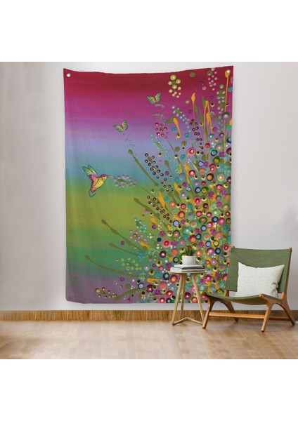 Gizli Bahçe Dekoatif Duvar Örtüsü - HALISI-6275