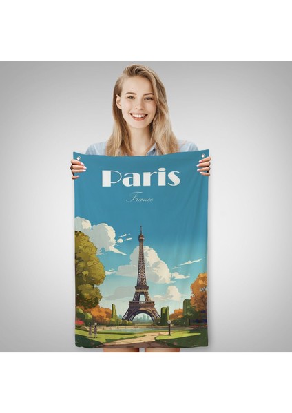 Fransa Paris Eyfel Kulesi Duvar ÖRTÜSÜ-7809