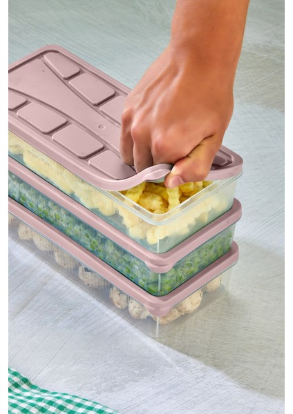 Saklama Kabı 3 Adet 1200 ml Pembe fiyatları