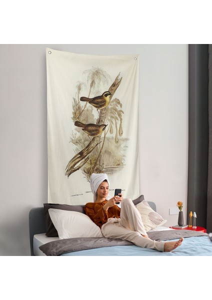 Dal Üzerindeki Kuşlar Duvar ÖRTÜSÜ-8022 fiyatları