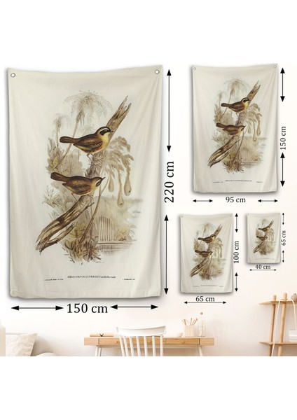 Dal Üzerindeki Kuşlar Duvar ÖRTÜSÜ-8022 fırsatları