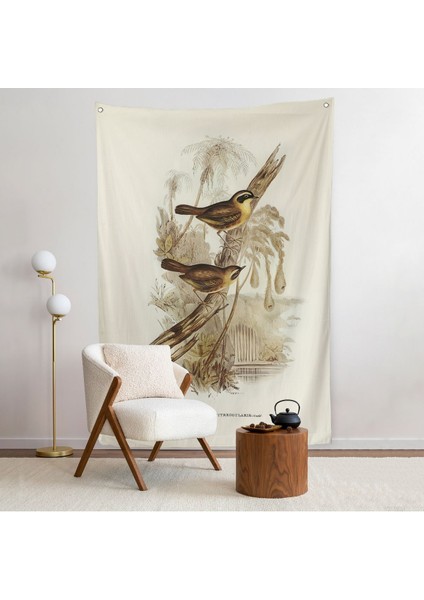 Dal Üzerindeki Kuşlar Duvar ÖRTÜSÜ-8022