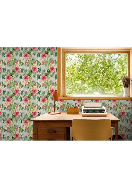 DB01SHP Seri Çiçek ve Yaprak Desenli Duvar KAĞIDI-5577 fırsatları