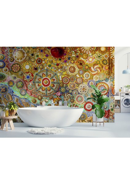 Sanatsal Mozaik Cam Dekoratif Duvar KAĞIDI-3463 modelleri