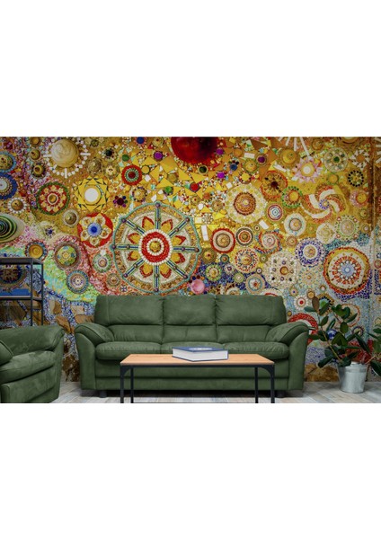 Sanatsal Mozaik Cam Dekoratif Duvar KAĞIDI-3463 fırsatları