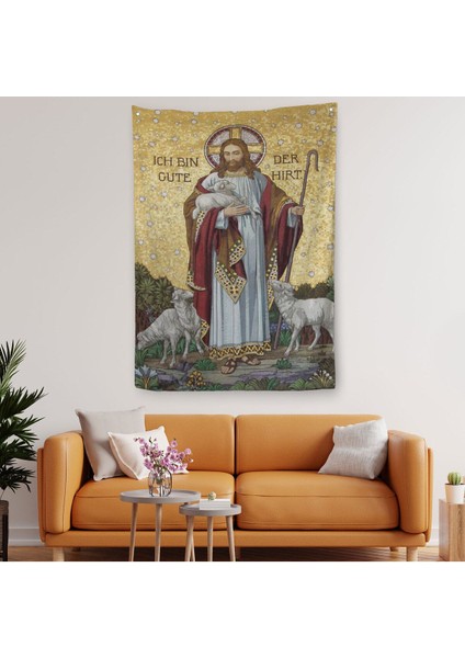 Cennetin ve Sonsuzluğun Yeşil Otlakları Duvar Örtüsü - Halısı, Büyük GREGORY-6113