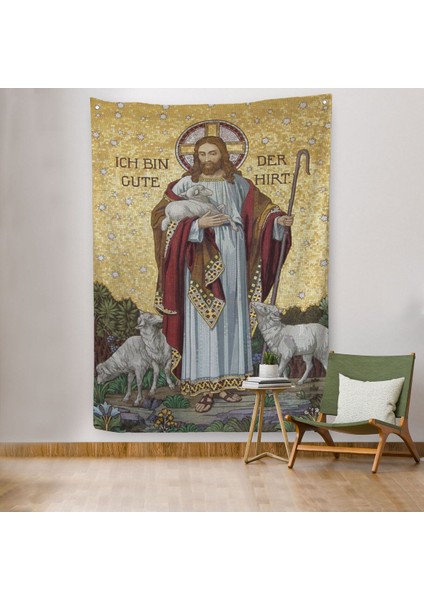 Cennetin ve Sonsuzluğun Yeşil Otlakları Duvar Örtüsü - Halısı, Büyük GREGORY-6113