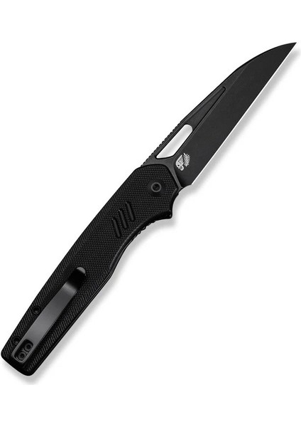 Guile Front Flipper & Thumb Hole Knife Black G10 Handle Black Stonewashed Çakı modelleri