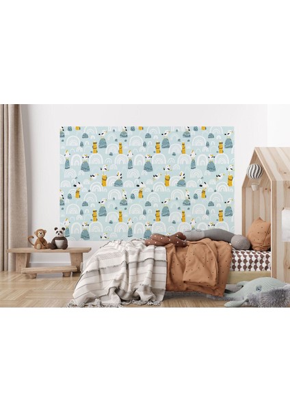 Sevimli Kuşlar Desenli Duvar KAĞIDI-5739 modelleri