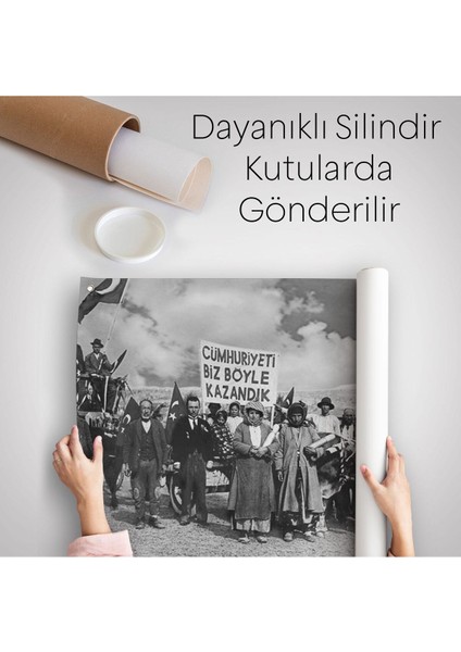 Biz Cumhuriyeti Böyle Kazandık Duvar ÖRTÜSÜ-HALISI-6574 indirimleri