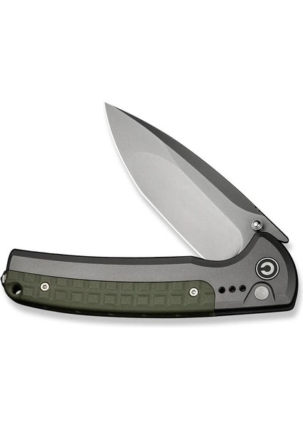 Sentinel Strike Iı Flipper & Thumb Stud & Button Lock Knife Gray & Green Aluminum & Frn Handle Çakı fırsatları