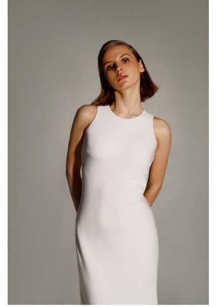 Düz Saten Lara Elbise