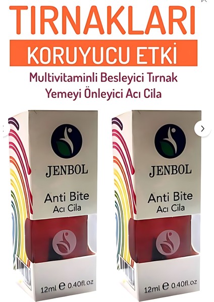 Acı Cila - Tırnak Yemeyi Önleyici (2 Adet)