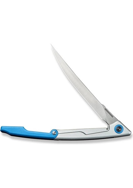 Shawka Folding Fillet Knife Silver And Blue Aluminum Handle Çakı fırsatları