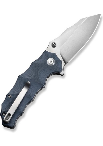 Natterjack Flipper & Thumb Stud & Button Lock Knife Milled Neutral Blue G10 Handle Çakı modelleri