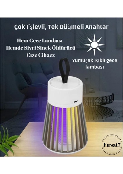 Sivri Sinek Uçan Haşere Yakalama Cihazı 5WATT Uv Tutucu Yokedici Cızz Şarjlı Elektrikli Asılabilir modelleri