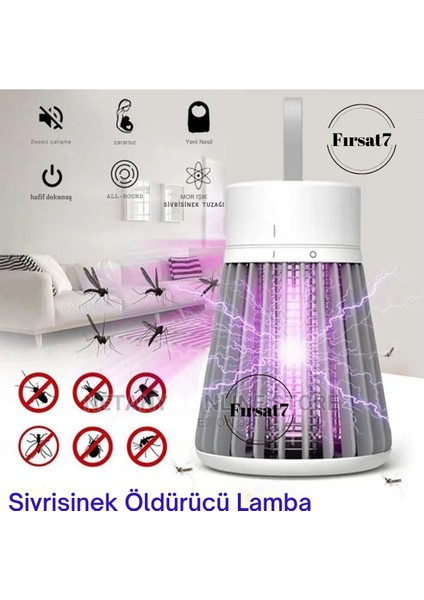 Sivri Sinek Uçan Haşere Yakalama Cihazı 5WATT Uv Tutucu Yokedici Cızz Şarjlı Elektrikli Asılabilir indirimleri
