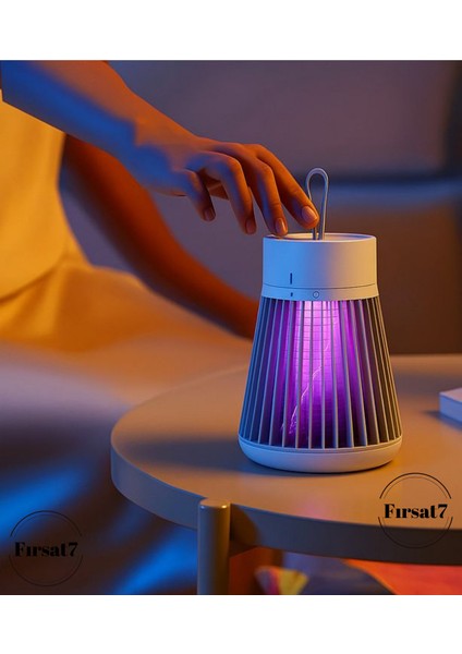 Sivri Sinek Uçan Haşere Yakalama Cihazı 5WATT Uv Tutucu Yokedici Cızz Şarjlı Elektrikli Asılabilir