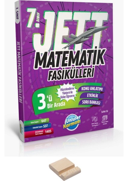 7. Sınıf Jett Matematik Fasikülleri ve Telefon Tutucu