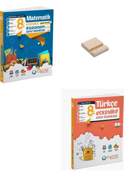 Lgs 8. Sınıf Matematik ve Türkçe Etkinlikli Soru Bankası + Telefon Tutucu