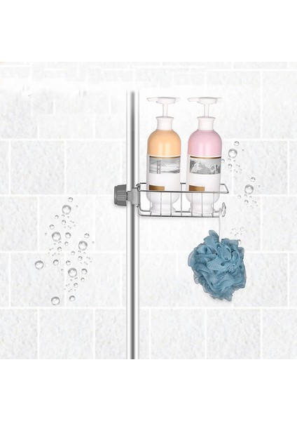Mutfak Banyo Duş Musluk Üstü Rafı Sabun Sünger Askısı Raf Tek Kat