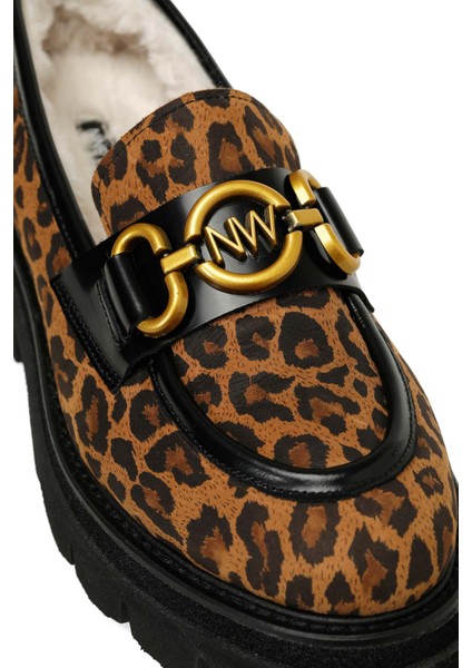 Danemar3 4pr Leopar Kadın Loafer
