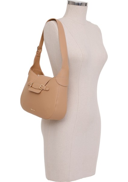 TOKKYSHOULDER 4PR Bej Kadın Omuz Çantası