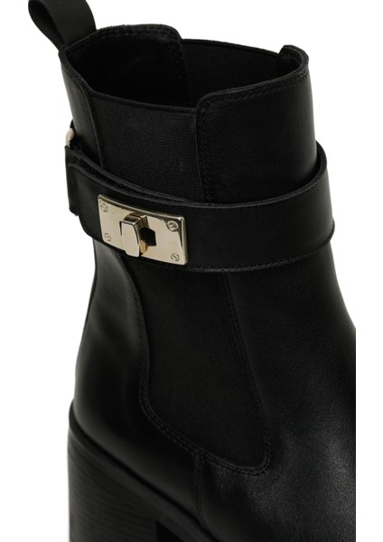 Oryaf 4pr Siyah Kadın Topuklu Bot