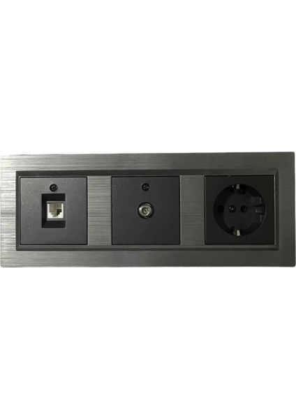 Ovivo Quantum Manyetik Gri 3'lü Set T.priz + Uydu(Tv) Prizi + Nümeris(Telefon) Prizi fiyatları