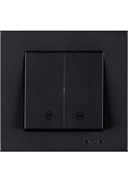 Karen Füme Komütatör (2li Anahtar) Çerçeveli