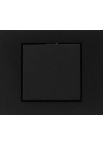 2 Adet Ovivo Grano Siyah Tekli Anahtar Çerçeve Dahildir 2'li