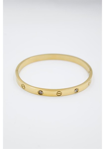 Taşlı Bilezik - Altın