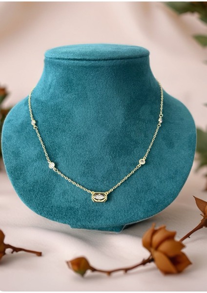 Gold Renkli Çelik Dizi Kolye