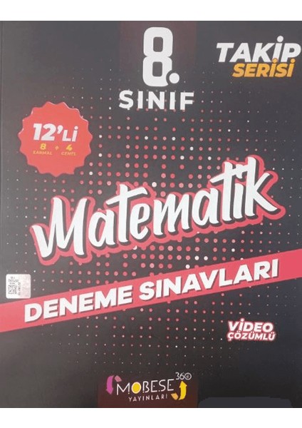 8. Sınıf Matematik 12'li Deneme Sınavları Takip Serisi