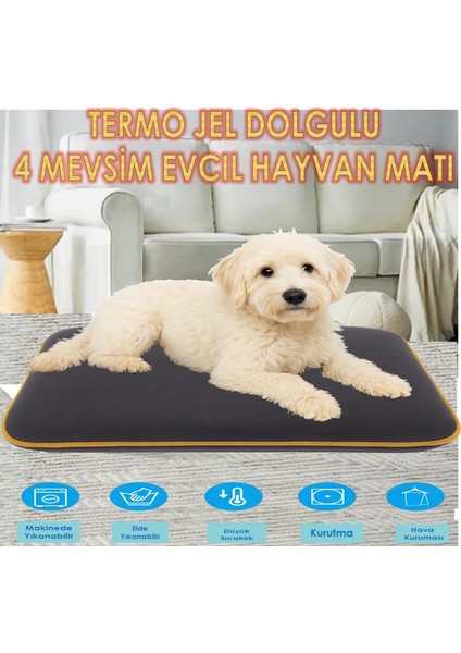 4 Mevsim Termojel (60X40CM) Kedi/ Köpek Matı, Sıcak Veya Soğuk Kullanılabilen Minder Yatak