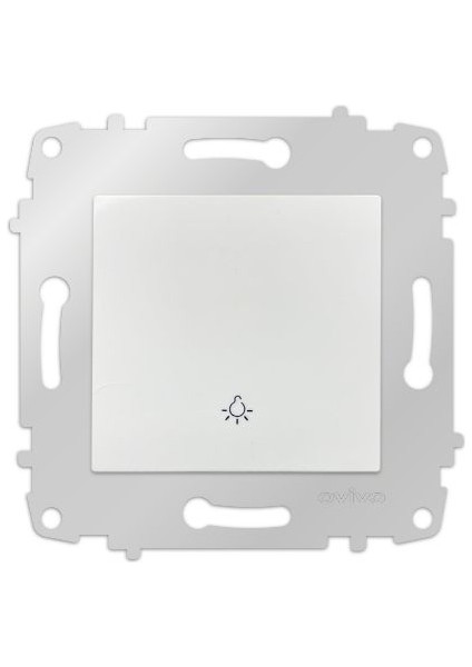 9 Adet Ovivo Grano Beyaz Zil Anahtarı Light Çerçevesizdir