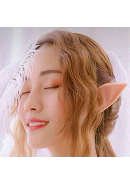 Büro Ev Ofis Gösteri Kostümü İçin Çiftli Yumuşak Kulak Lateks Elf Kulağı modelleri