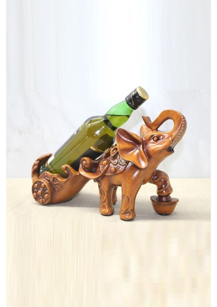 Büro Ev Ofis Hediyesi Için 35X12X20CM Polyester Fil Figürü Şaraplık fiyatları