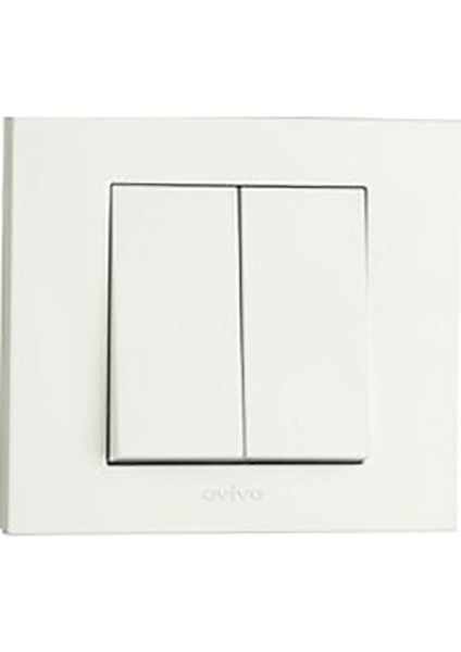 Grano Beyaz Komütatör+Çerçeve