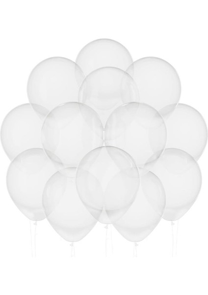 Şeffaf Sade Balon 10'lu 12" fiyatları