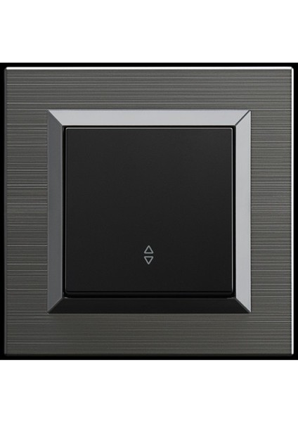 Ovivo Quantum Manyetik Gri Vavien Anahtar + Çerçeve Dahildir - 1 Adet