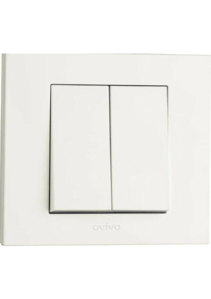 Ovivo Grano Beyaz Komitatör Tekli Çerçeve