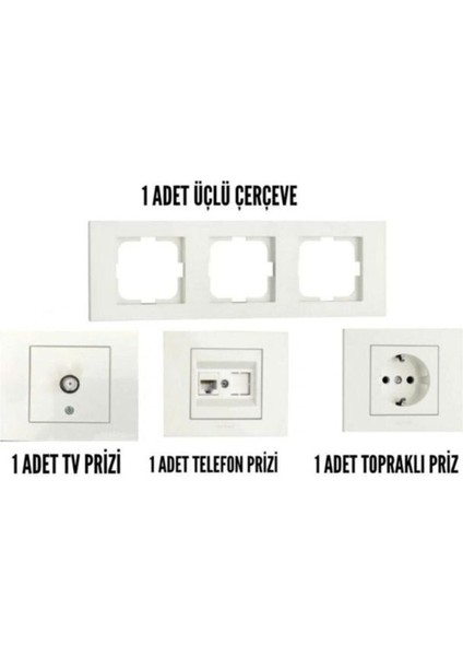 Ovivo Grano Beyaz 3'lü Set fiyatları