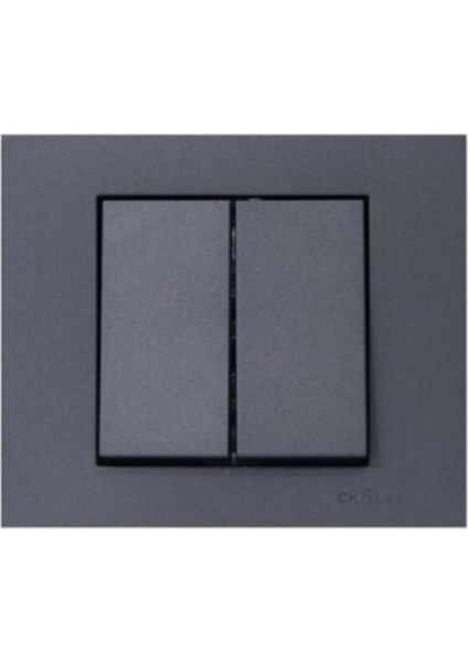 9 Adet Ovivo Grano Füme Komütatör Ikili Anahtar Çerçeve Dahil 9'lu Paket/set fiyatları