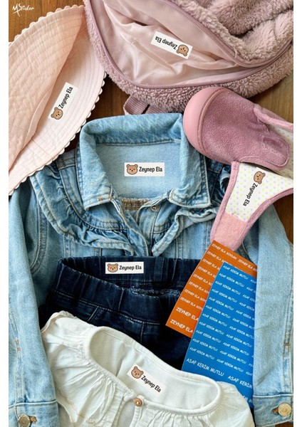 Kıyafet Etiketi - Okul Kıyafetlerine Kişiye Özel 30 Saniyede Kolay Uygulama Yıkamaya Dayanıklı modelleri