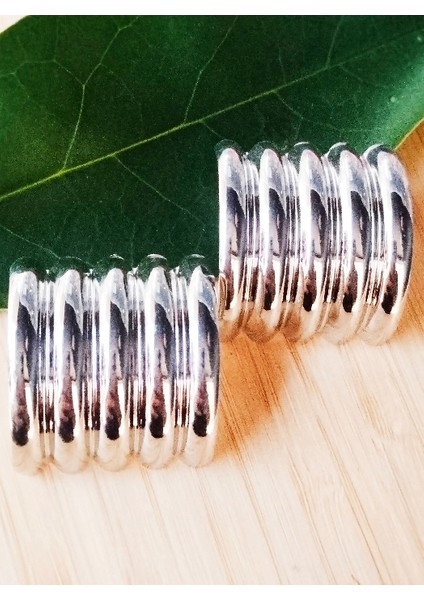 Gümüş Renk Lüks Gösterişli Figürlü Çoklu Küpe fiyatları